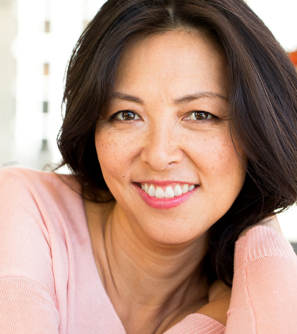 Mature woman smiling