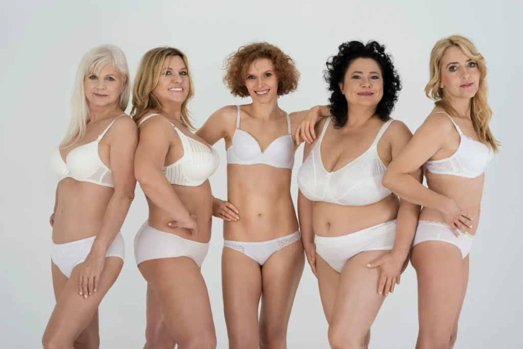Image of women of different ages and body types