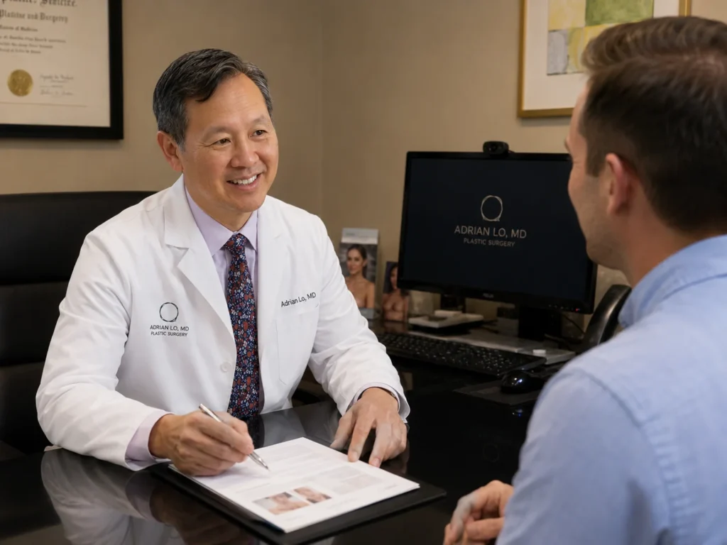 Image of plastic surgeon in Marlton having a consultation with a patient